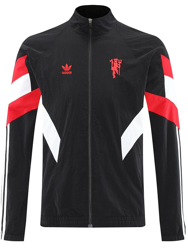 Manchester united giacca antivento tuta nera allenamento uomo 2025-2026